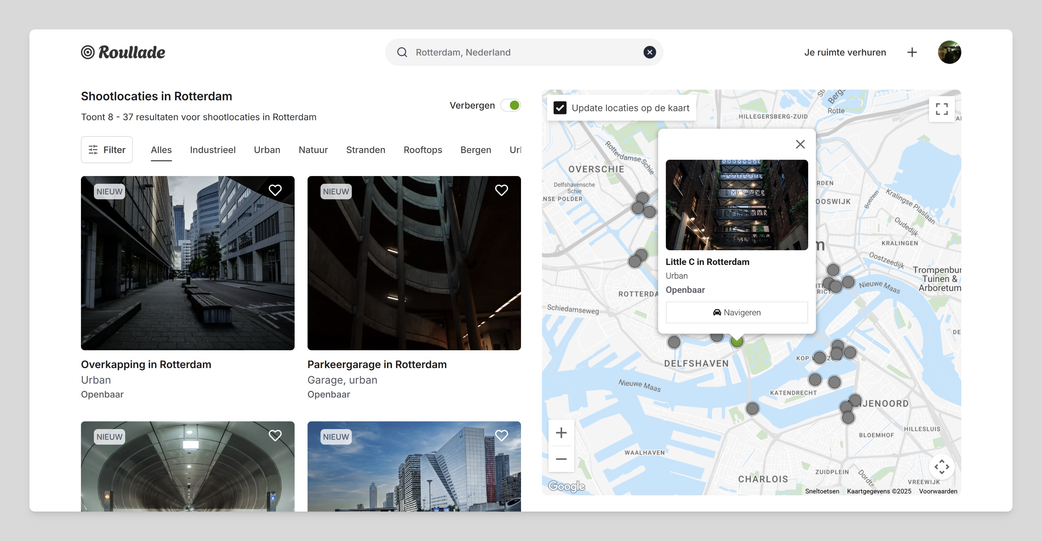 Bekijk locaties op de kaart